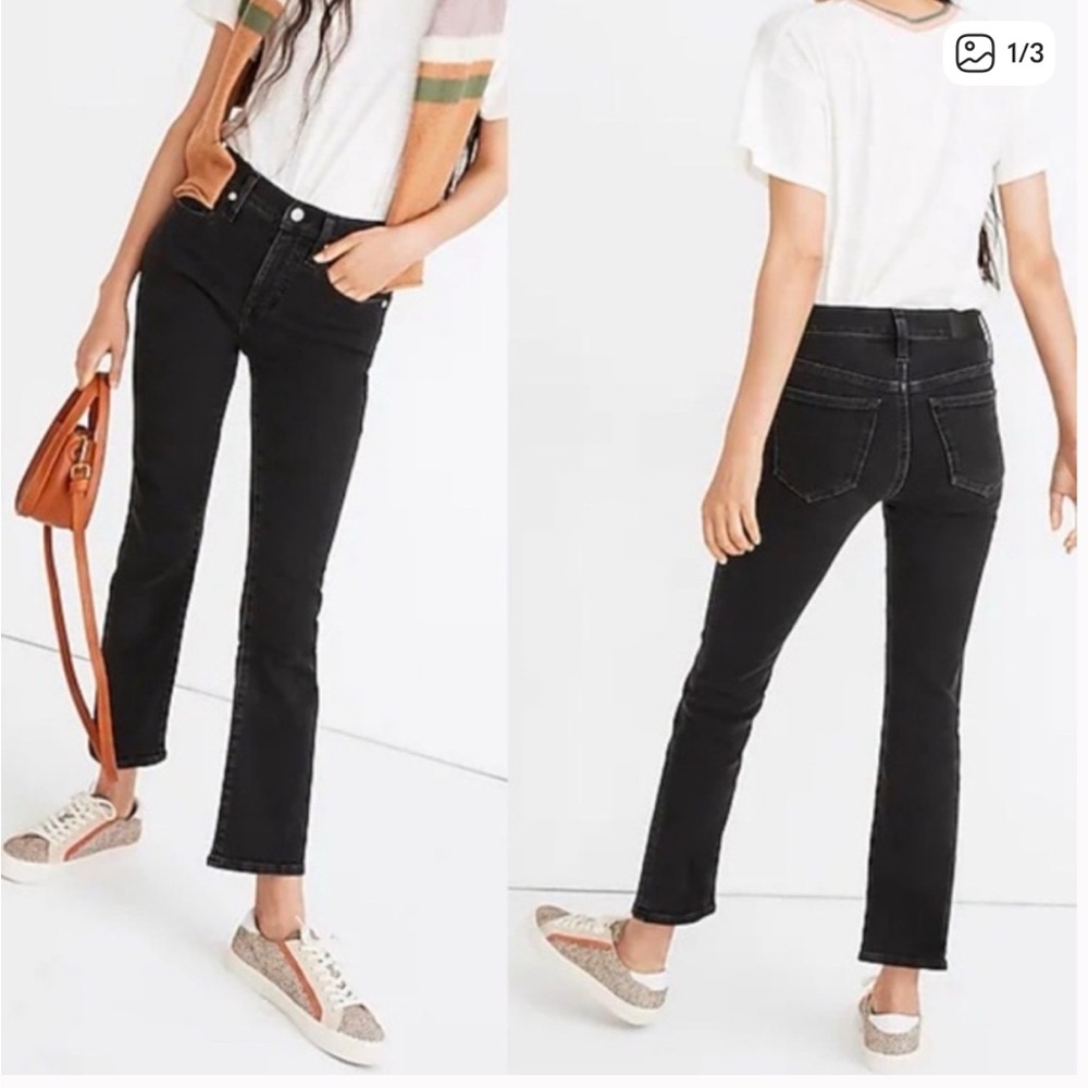 Madewell Black Cali Demi Boot Jeans